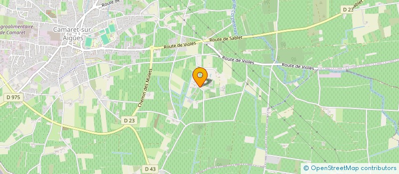 localisation de l'entreprise MADAME MARYSE BRUN  CAMARET-SUR-AIGUES