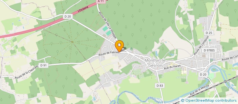 localisation de l'entreprise MADAME MARYSE BRUNET à MONTFORT-LE-GESNOIS