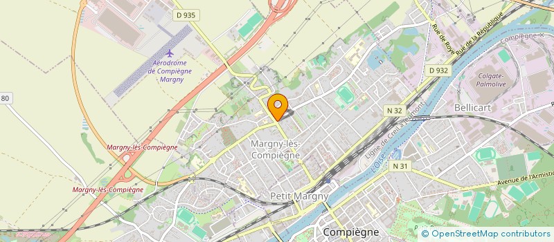localisation de l'entreprise MADAME MARYSE BUSSCHAERT à MARGNY-LES-COMPIEGNE