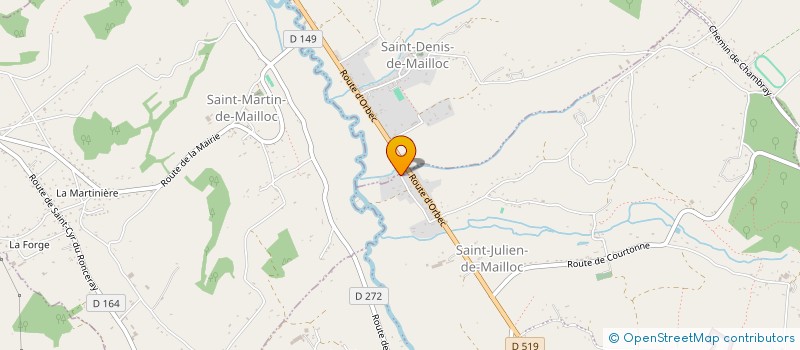 localisation de l'entreprise MADAME MARYSE CARADEC  SAINT-DENIS-DE-MAILLOC