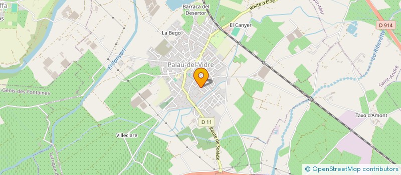 localisation de l'entreprise MADAME MARYSE CASES  PALAU-DEL-VIDRE