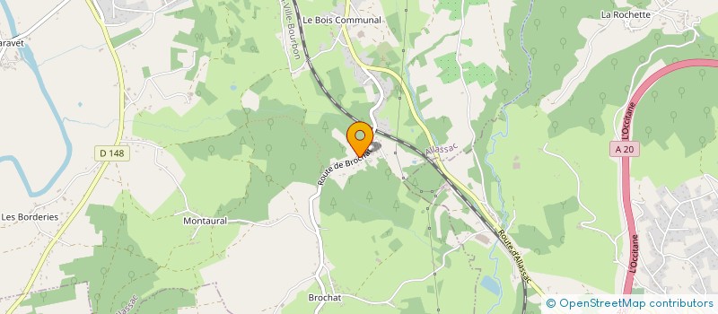 localisation de l'entreprise MADAME MARYSE CHAMBARET  ALLASSAC