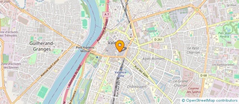 localisation de l'entreprise MADAME MARYSE CHARCOSSET  VALENCE