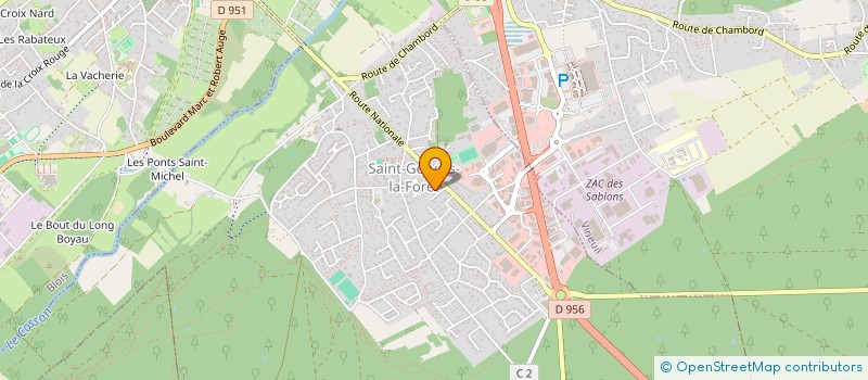 localisation de l'entreprise MADAME MARYSE CHARRIER  SAINT-GERVAIS-LA-FORET