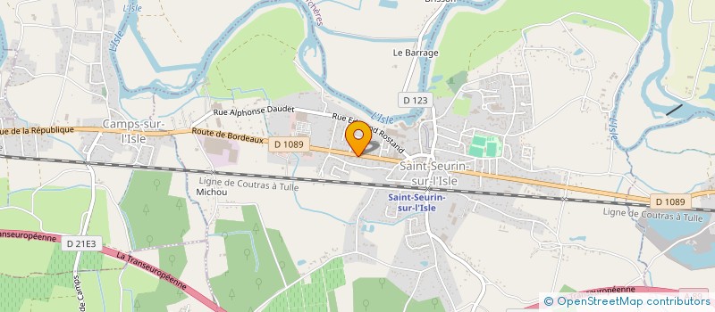 localisation de l'entreprise MADAME MARYSE CHASTANET  CAMPS-SUR-L'ISLE