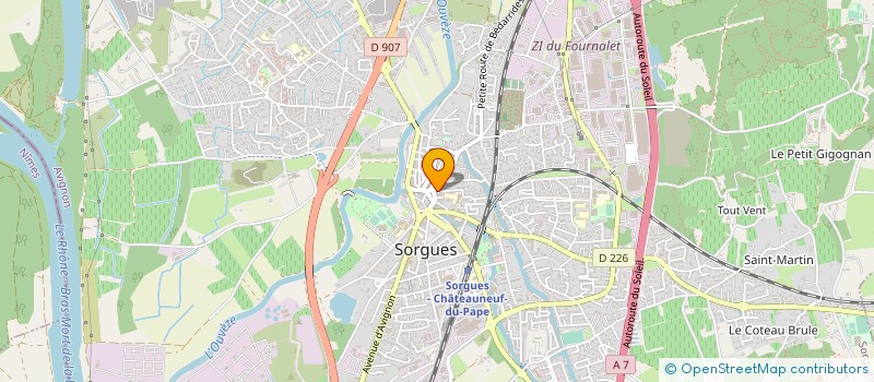 localisation de l'entreprise MADAME MARYSE CHAUSSINAND  SORGUES