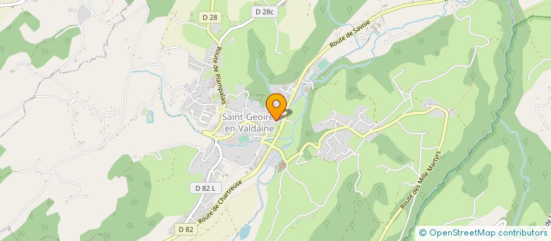 localisation de l'entreprise MADAME MARYSE CHAVET  SAINT-GEOIRE-EN-VALDAINE