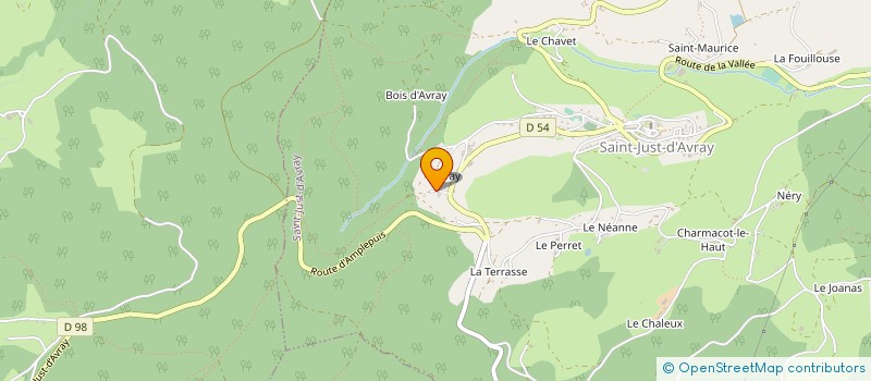 localisation de l'entreprise MADAME MARYSE CHEVALARD  SAINT JUST D'AVRAY