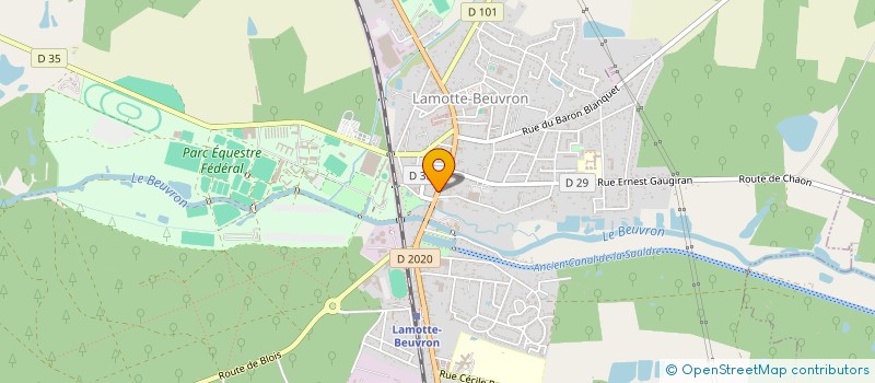 localisation de l'entreprise MADAME MARYSE CHEVALIER  LAMOTTE-BEUVRON