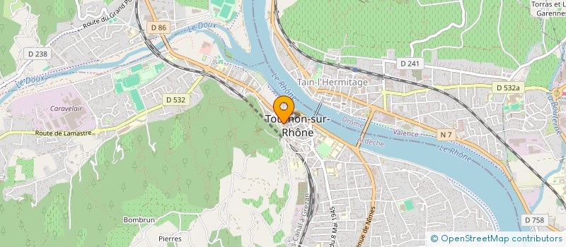 localisation de l'entreprise MADAME MARYSE CLEMENT à TOURNON-SUR-RHONE