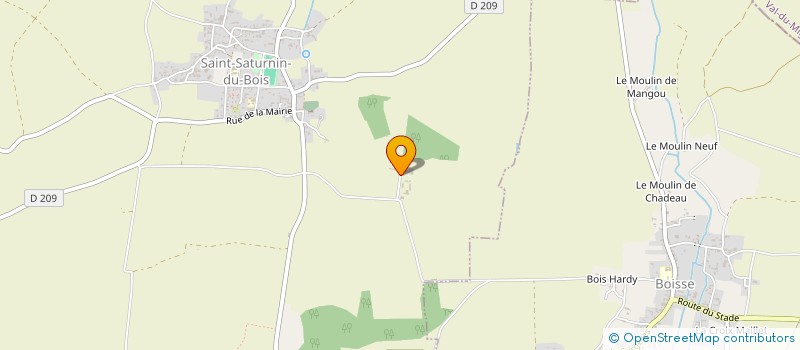 localisation de l'entreprise MADAME MARYSE CLERC  SAINT-SATURNIN-DU-BOIS