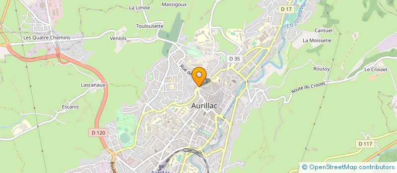 localisation de l'entreprise MADAME MARYSE COMBES  AURILLAC