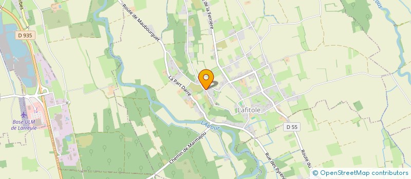 localisation de l'entreprise MADAME MARYSE CORNEILLE  LAFITOLE