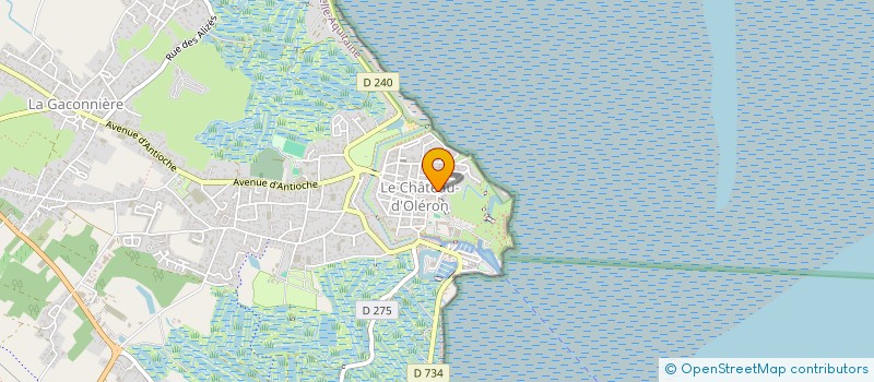 localisation de l'entreprise MADAME MARYSE COURDAVAULT  LE CHATEAU-D'OLERON