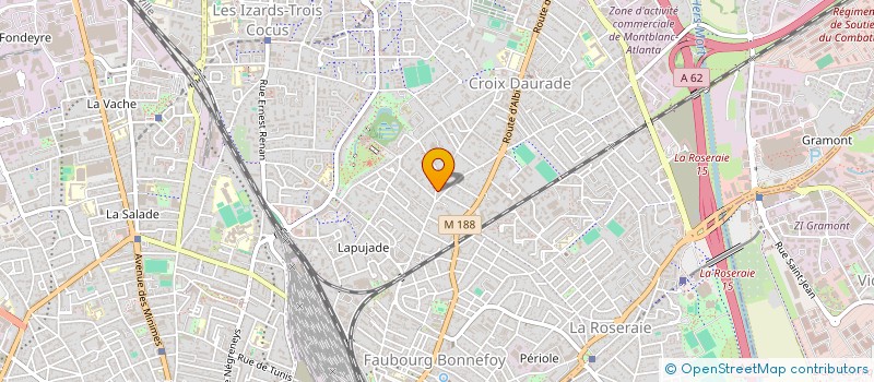 localisation de l'entreprise MADAME MARYSE COUTANCEAU  TOULOUSE