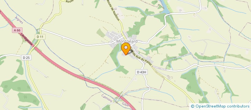 localisation de l'entreprise MADAME MARYSE CROUZIL  MONTGEARD