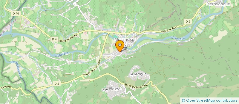 localisation de l'entreprise MADAME MARYSE CURNIER  MOLLANS-SUR-OUVEZE