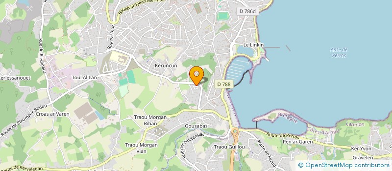 localisation de l'entreprise MADAME MARYSE DAGORN à PERROS-GUIREC
