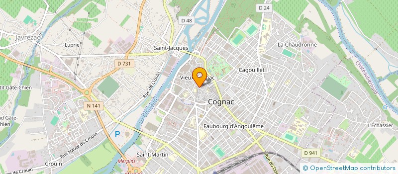 localisation de l'entreprise MADAME MARYSE DANTON à COGNAC