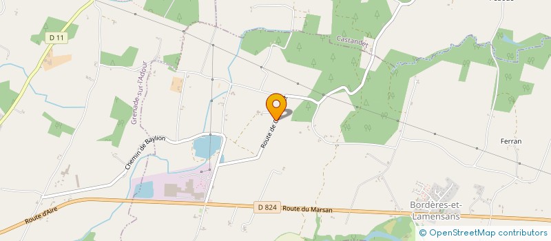 localisation de l'entreprise MADAME MARYSE DARET  BORDERES-ET-LAMENSANS