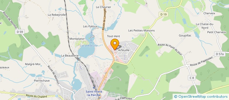 localisation de l'entreprise MADAME MARYSE DARTHOUX  SAINT-YRIEIX-LA-PERCHE