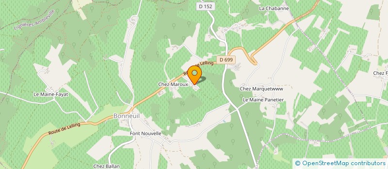localisation de l'entreprise MADAME MARYSE DEBEAU à BONNEUIL
