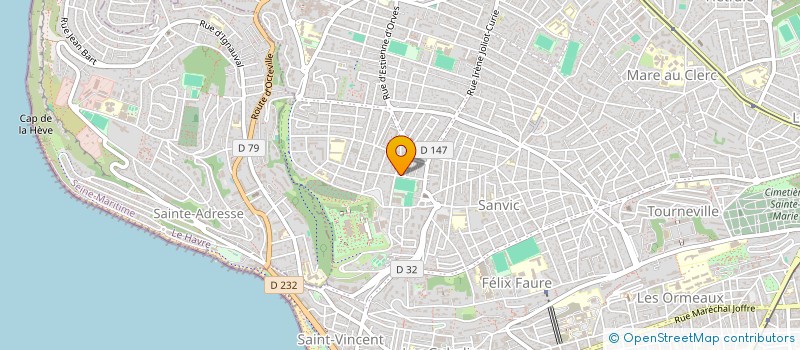 localisation de l'entreprise MADAME MARYSE DEFRESNE  LE HAVRE