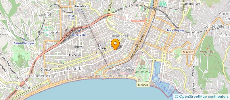 localisation de l'entreprise MADAME MARYSE DELAIN à NICE