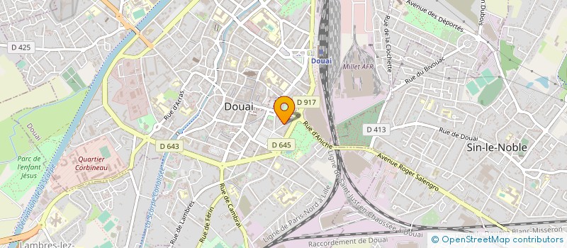 localisation de l'entreprise MADAME MARYSE DELRUE à DOUAI
