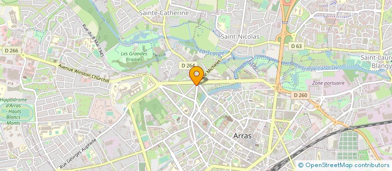 localisation de l'entreprise MADAME MARYSE DESTINE à ARRAS