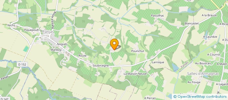 localisation de l'entreprise MADAME MARYSE DESTOUET  PANJAS