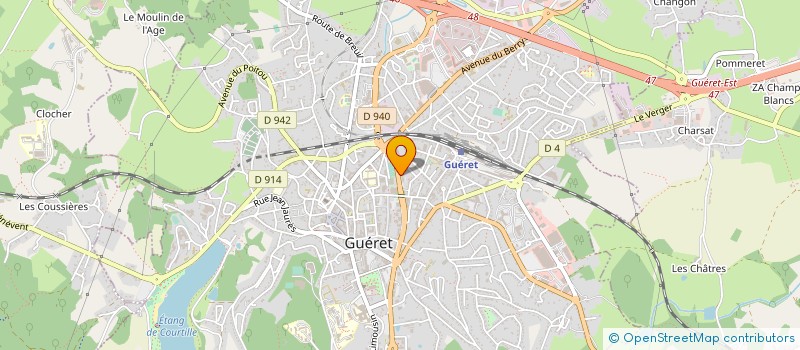 localisation de l'entreprise MADAME MARYSE DEVULDER à GUERET