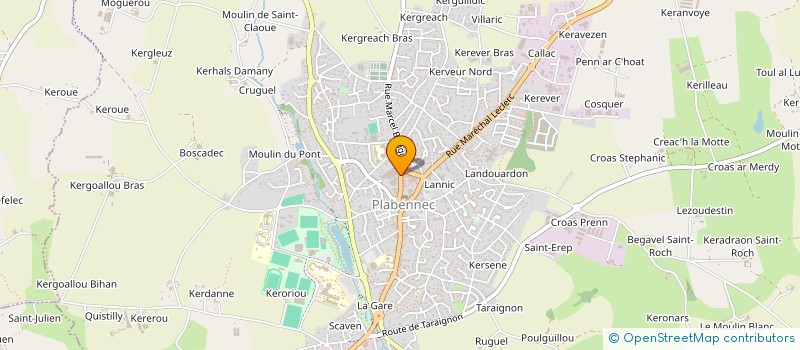 localisation de l'entreprise MADAME MARYSE DINCUFF à PLABENNEC