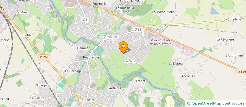 localisation de l'entreprise MADAME MARYSE DUBOIS  GETIGNE