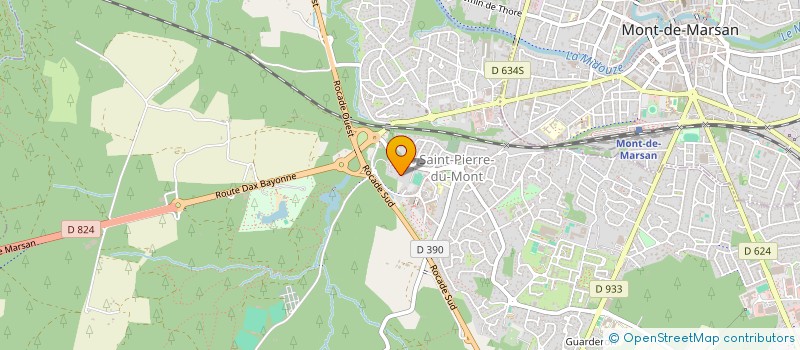 localisation de l'entreprise MADAME MARYSE DUCOURNAU  SAINT-PIERRE-DU-MONT