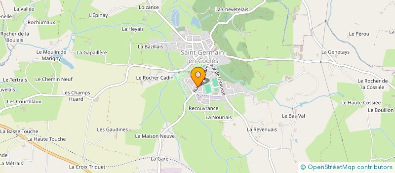 localisation de l'entreprise MADAME MARYSE DUQUELLENEC à SAINT-GERMAIN-EN-COGLES