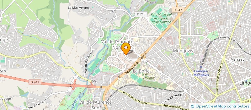 localisation de l'entreprise MADAME MARYSE FAUCHER à LIMOGES
