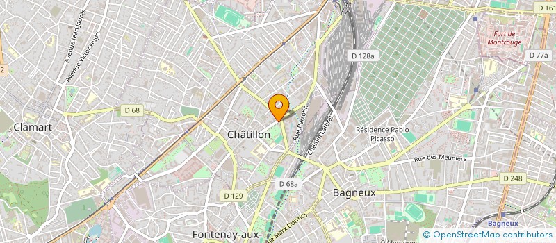 localisation de l'entreprise MADAME MARYSE FLAHAUT à CHATILLON
