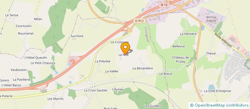 localisation de l'entreprise MADAME MARYSE FOURMY à COURGEOUT