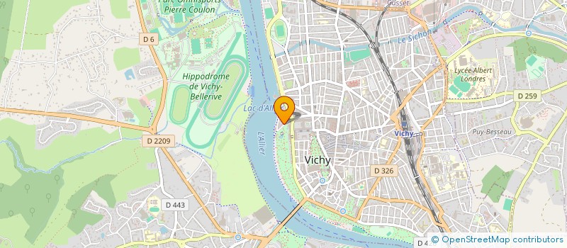 localisation de l'entreprise MADAME MARYSE FRACASSI à VICHY
