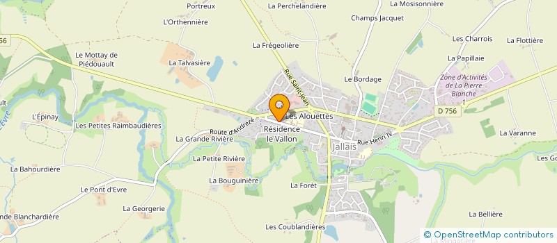 localisation de l'entreprise MADAME MARYSE-FRANCE PIERRON  BEAUPREAU-EN-MAUGES