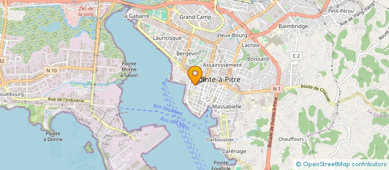 localisation de l'entreprise MADAME MARYSE FRANCILLETTE à POINTE A PITRE