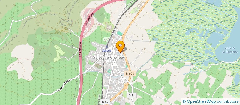 localisation de l'entreprise MADAME MARYSE-FRANCOISE AURIOL  SALSES-LE-CHATEAU