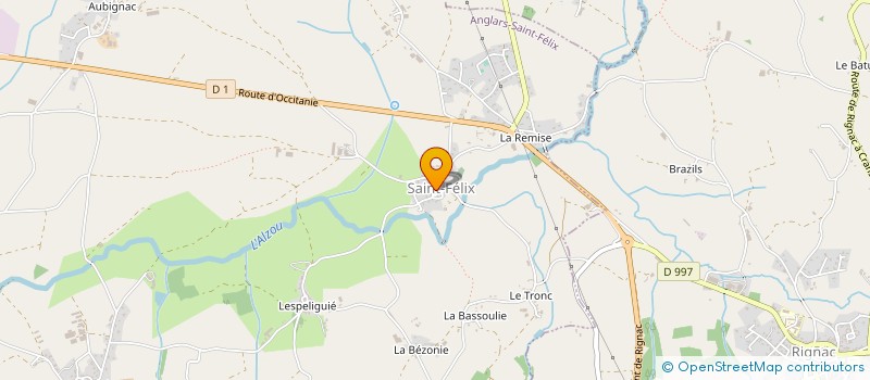 localisation de l'entreprise MADAME MARYSE GABY TARAYRE  ANGLARS-SAINT-FELIX