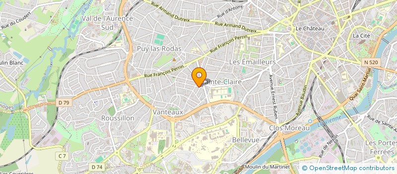 localisation de l'entreprise MADAME MARYSE GAILLARD à LIMOGES