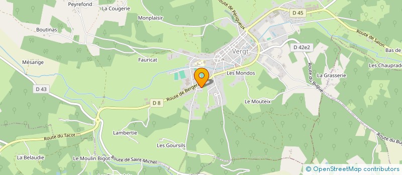 localisation de l'entreprise MADAME MARYSE GARRIGOU  VERGT