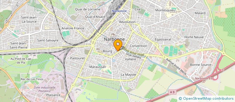 localisation de l'entreprise MADAME MARYSE GASPARD à NARBONNE