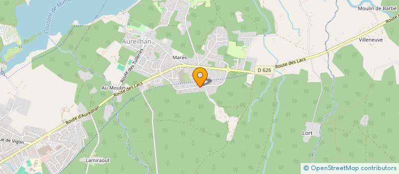 localisation de l'entreprise MADAME MARYSE GELLIBERT  AUREILHAN