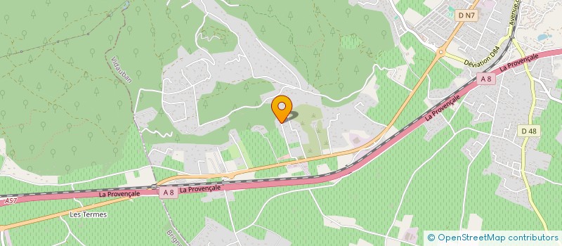 localisation de l'entreprise MADAME MARYSE GOUBERT  VIDAUBAN