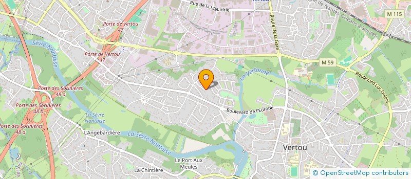localisation de l'entreprise MADAME MARYSE GOURAUD à VERTOU